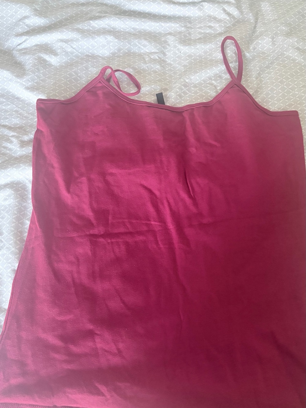Women’s berry red Spaghetti Strap Tank Top
